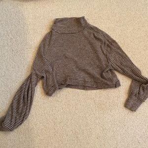 Free people cropped turtle neck